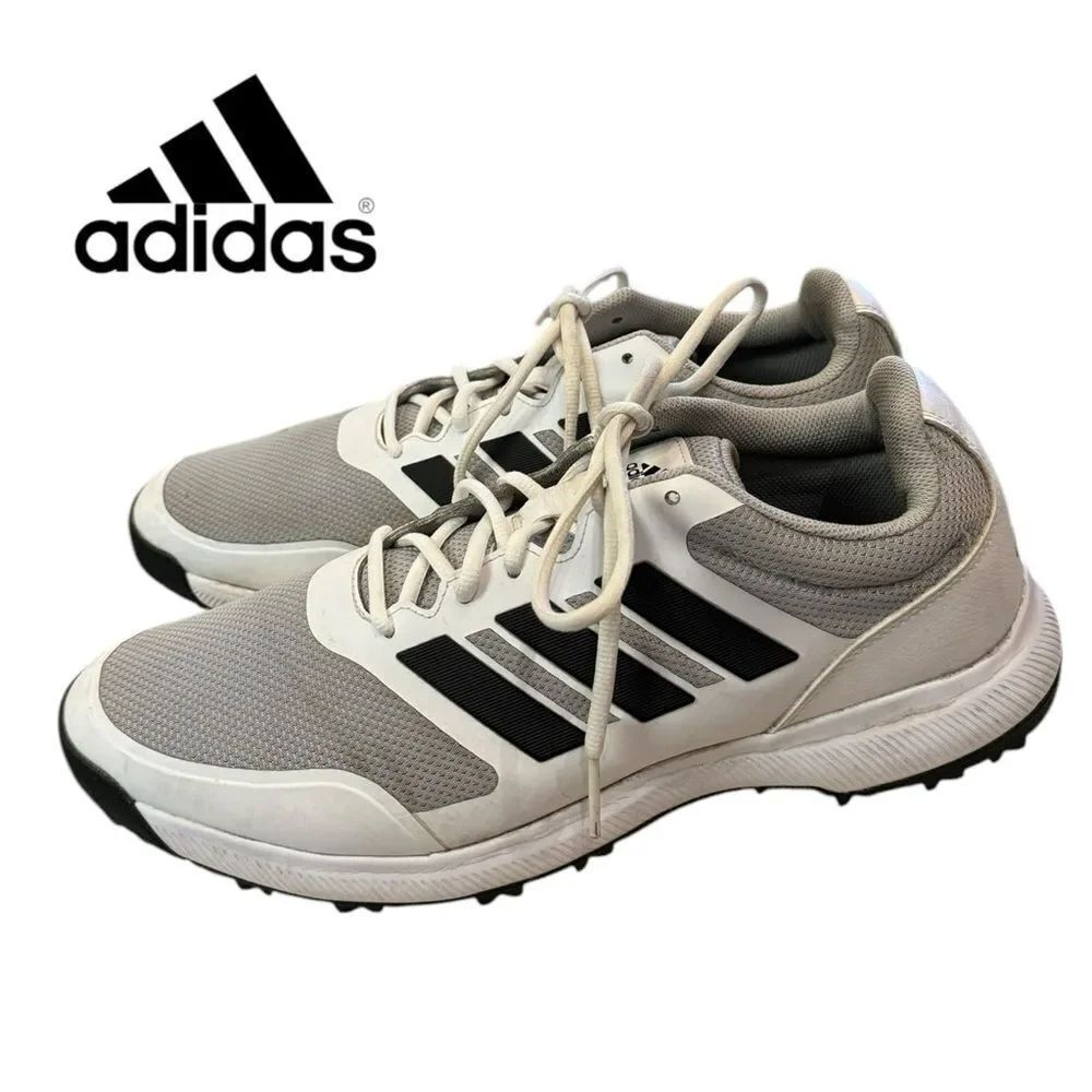 Adidas Tech Response SL White Black Mens Spikeless Golf Shoes EG5311 Sz. 13
